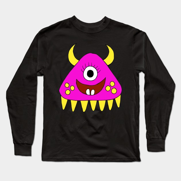 One Eyed Monster Long Sleeve T-Shirt by coloringiship